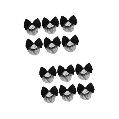 FRCOLOR 12 Stück Schmetterling Festival Kopf Frisur Hairvivi Haarspange Netz Schleife Knoten Dutt Haarklammern Haarklammern Haarschmuck Für Frauen Elastische Netz Haarknotenabdeckung von FRCOLOR