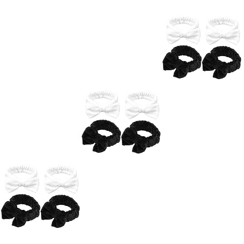 FRCOLOR 12 Stk Stirnband Mit Schmetterlingsende Gesichtswaschstirnband Plüsch-stirnband Bowknot-stirnband Gesichts- Make-up-stirnbänder Für Frauen Badestirnband Damen Stoff Spa Haarkappe von FRCOLOR