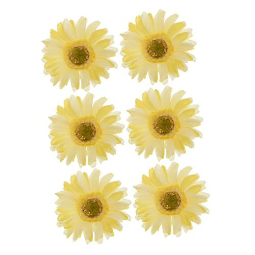 FRCOLOR 12 Stück Sonnenblumen-Seitenclips Damen-Haarspangen Kinder-Haarspangen Für Mädchen Haar-Accessoires Für Kinder Braut-Kopfschmuck Für Hochzeit Gänseblümchen-Haarspange von FRCOLOR