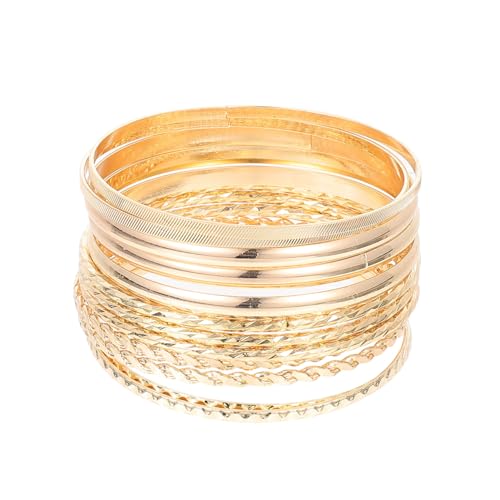 FRCOLOR 12stücke Damen Armbänder Böhmischen Stil Gold Armband Festival Handgelenkschmuck Ornament Für Frauen von FRCOLOR