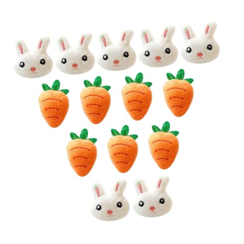 FRCOLOR 12 Stück Teiliges Broschen Niedliche Karotten Häschen Anstecker für Kleidung Taschen und Dekoration für Festivals und Partys von FRCOLOR