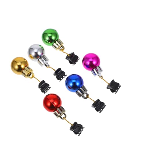 FRCOLOR 12 Stück Teiliges Bunte Weihnachts Bartklammern Glänzende Bart Ornamente mit Sicherem Mini Clip Festliche Gesichtshaarschmuck Deko für Männer für Weihnachtsfeier Zufällige Farbe von FRCOLOR