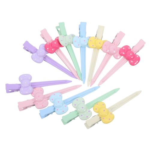 FRCOLOR 12stücke Haarspangen Mit Schleife Für Junge Mädchen Mädchen Frauen Teenager Volumenclip Haarstyling-accessoires Zum Stylen Für Hochzeiten Tägliche Ausflüge Make-up-styling von FRCOLOR