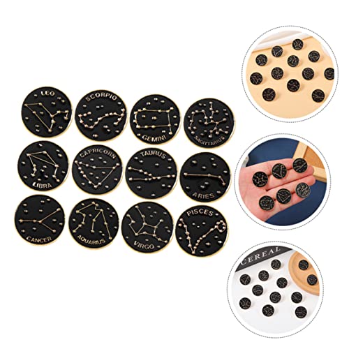 FRCOLOR 12 Stück Teiliges Set Emaille Broschen Schmuck für Damen Dekorative Anstecker aus Legierung Vielseitige Pins für Kleidung Taschen Rucksäcke Einfach zu Befestigen Elegantes Design von FRCOLOR