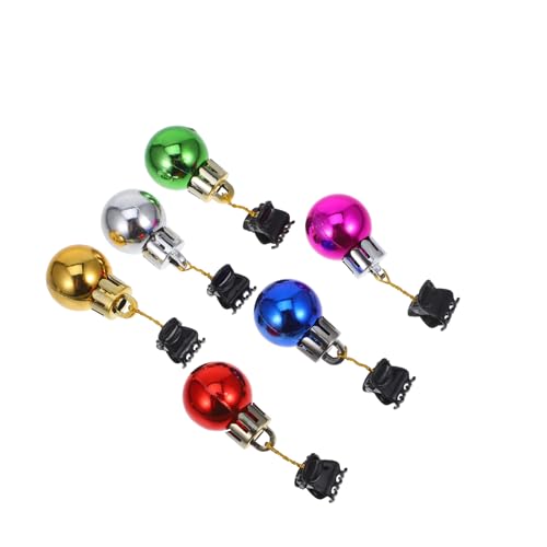 FRCOLOR 12 Stück Teiliges Weihnachts Bartclip mit Bunten Glänzenden Christbaumschmuck Baubles Mini Clips für Sichere Befestigung an Bart und Gesichtshaar für Zufällige Zufällige Farbe von FRCOLOR