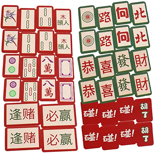 FRCOLOR 12st Text-mahjong-haarnadel Mahjong-haarschmuck Haarspange Mit Chinesischem Schriftzeichen Chinesisch Neu Lustige Haarspangen Haare Essen Dekorationen Mädchen Acryl Festlich von FRCOLOR