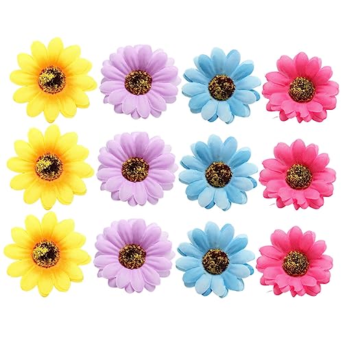 FRCOLOR 12st Haarspangen Für Damen Krokodilklemme Haarnadel Blumenhaarspangen Für Frauen Sommer Haarspange Haarspange Bobby Blumen Haarnadeln Strand Revers Perücke von FRCOLOR