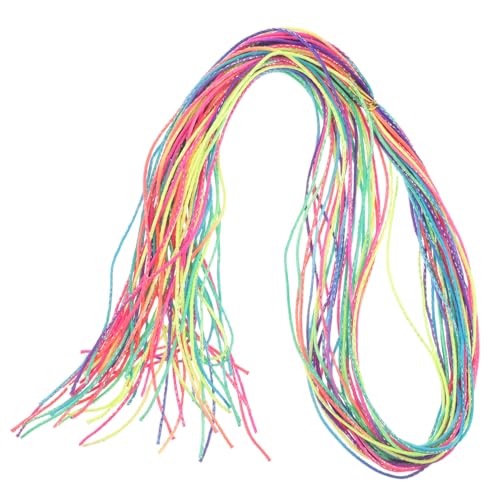 FRCOLOR 120 Stück Haarbänder für Zöpfe Bunte Farbverlauf-haarbänder Glänzende Flechtbänder für Mädchen und Frauen Leicht zu Tragen für Partys Festivals und Alltägliche Stylings von FRCOLOR