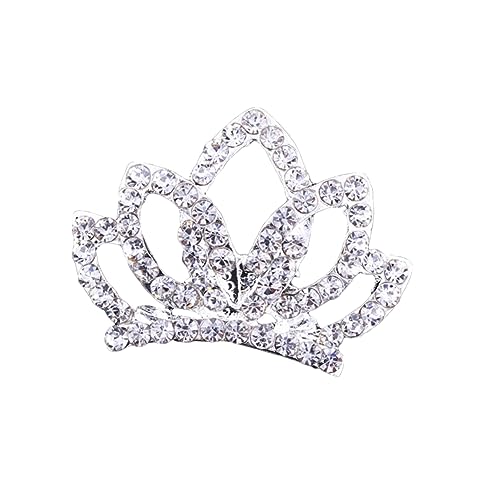 FRCOLOR 12st Glitzernde Tiara-haarnadel Glänzende Haarspange Strass Tiara Haarspange Seitenclip Haarnadel Aus Kristall Seitliche Clips Aus Strass Prinzessin Weiß Strasssteine Mädchen von FRCOLOR