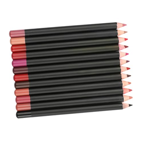 FRCOLOR 12St Lippenstift Gel-Eyeliner-Topf wasserdichter Anzug Make-up-Set lipliner lippenkonturenstift Eyeliner-Stift Lippenformstift Mehrzweck-Eyeliner bilden Holz von FRCOLOR