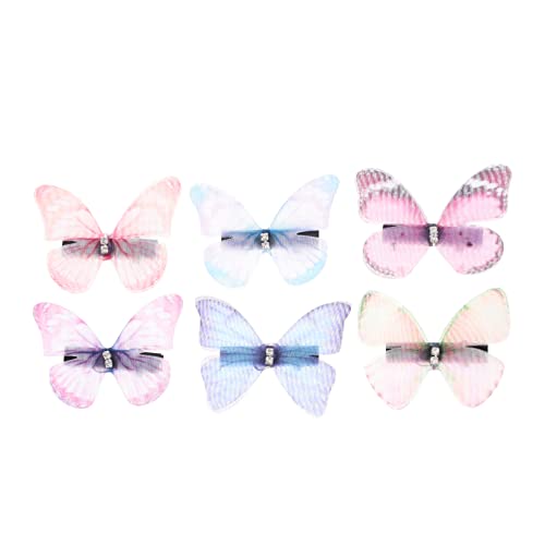 FRCOLOR 12stücke Netz Schmetterling Haar Clip Modern Haar Barrettes Zubehör Für Frauen Mädchen von FRCOLOR