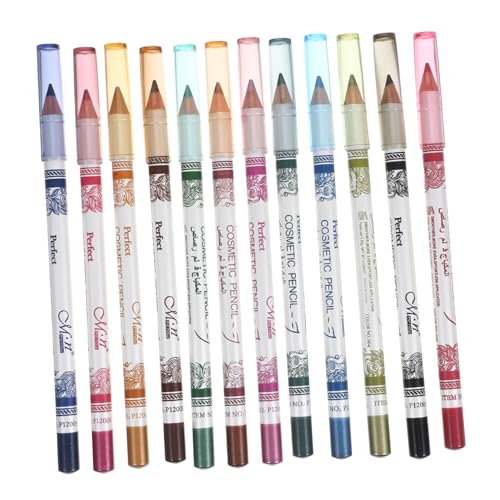 FRCOLOR Lipliner-Stifte Schweißfester Eyeliner 12st Farbige Eyeliner Bunter Eyeliner Farbiger Eyeliner Farbige Kajalstifte Eyeliner Flüssiger Eyeliner Lidschatten Mousse Lippenstift von FRCOLOR