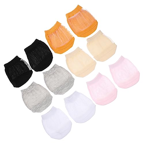 FRCOLOR 12stücke Weiche Unsichtbare Halbfußsocken Aus Baumwolle Atmungsaktive Socken Für Vorderfuß Verschiedene Farben von FRCOLOR