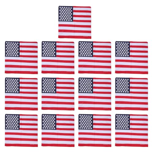 FRCOLOR 13St Quadratischer Schal mit amerikanischer Flagge Männer Stirnband fürs Fitnessstudio Mode Amerikanische Flagge Kopftuch Amerikanische Flagge Haar-Accessoire Kopfschmuck FRCOLOR 13St Quadratischer Schal mit amerikanischer Flagge Männer Stirnband fürs Fitnessstudio Mode Amerikanische Flagge Kopftuch Amerikanische Flagge Haar-Accessoire Kopfschmuck von FRCOLOR