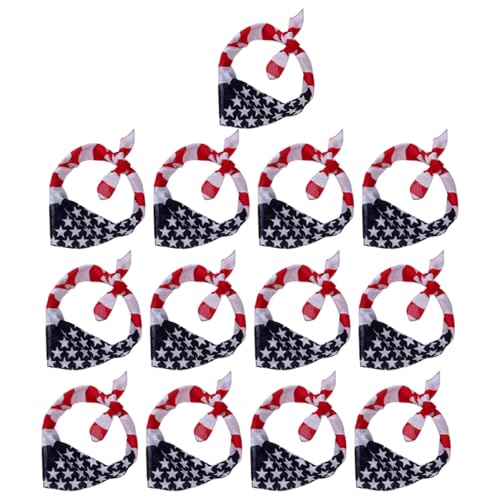 FRCOLOR 13stücke Teiliges Amerikanische Flagge Haarband Weiche Und Langlebige Kopfbedeckung Für Outdoor-aktivitäten Und Festivals Geeignet Für Erwachsene von FRCOLOR