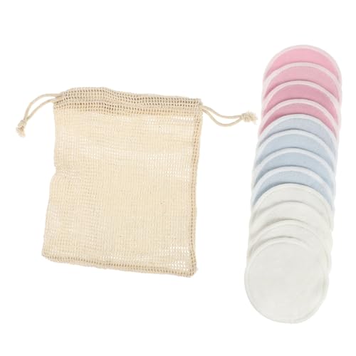 FRCOLOR 13stücke Wiederverwendbare Abschminkpads Aus Bambusfaser Reinigungspads Für Gesicht Abschminkzubehör Gesichtswaschpads Make-up-entferner-pads von FRCOLOR