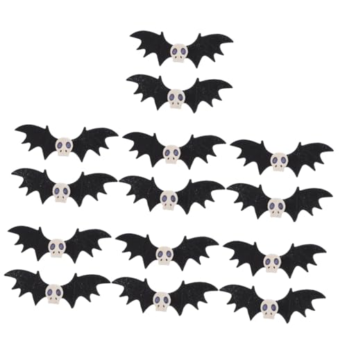 FRCOLOR 14 Stk Halloween-haarspangen Halloween Haarschleife Clip Haarschmuck Für Mädchen Chinesische Dekorationen Haarspangen Für Mädchen Fräulein Dunkel Entenschnabel-clip von FRCOLOR