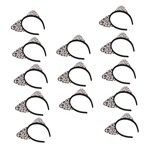 FRCOLOR 14stücke Katzenohr-stirnband Mit Leopardenmuster Party-haarband Cartoon-kopfschmuck Für Mädchen Dekorative Bühnenkostüm-accessoires von FRCOLOR