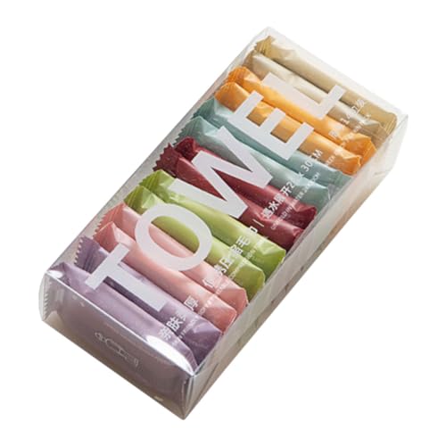 FRCOLOR 14stücke Tragbare Reise-handtücher Komprimierte Wiederverwendbar-gesichtstücher Super Saugfähig Für Camping Und Wandern Hygienisch Und Praktisch Für Unterwegs von FRCOLOR