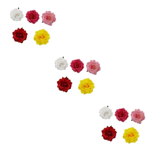 FRCOLOR Haarschmuck 15 Stk Mode-weihnachtsbrosche Mit Kette Bräutigam Anzug Blumenbrosche Aus Stoff Hochzeit Brosche Rosenblumenbrosche Männer Hochzeitsbrosche A170 Künstliche Kleid von FRCOLOR