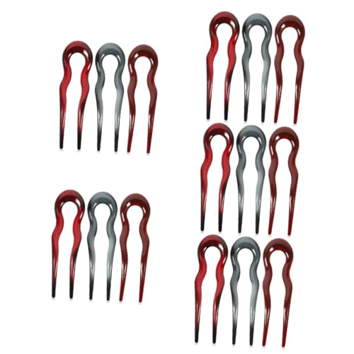 FRCOLOR 15 Stk Haarnadel Haarklammer Haarspangen große Duschmatte Hochsteckfrisur Weihnachtsstifte dekorative Stifte Französische Anstecknadel Haargabeln Weihnachten Haarteil Haare hoch von FRCOLOR