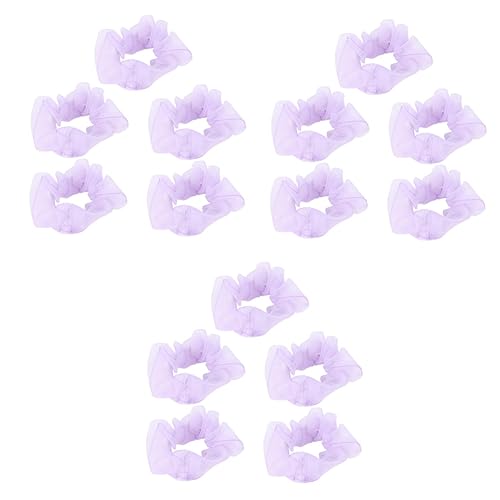 FRCOLOR 15 Stk Pastell Haargummis Haarbänder Für Damen Haargummi Aus Satin Knusprige Haargummis Haarschmuck Aus Organza Haargummis Aus Satin Flauschiger Scrunchie Dicht Fräulein Seidentuch von FRCOLOR