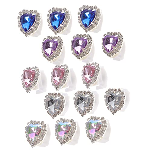 FRCOLOR 15 Stück Teiliges Abnehmbare Schuhclips mit Funkelnden Strasssteinen Leichte Langlebige Schuhschmuck Deko für Damen Sneaker Hochzeiten Partys und Festliche Anlässe Zufällige Farbe von FRCOLOR