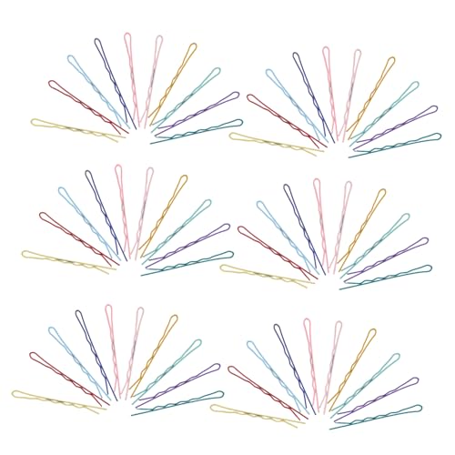 FRCOLOR 150 Stück Teiliges Bunte Bobby Pins aus Metall mit Glatter Oberfläche für Sanften Griff für Dutt Glattes Lockiges Haar Vielseitige Frisuren Tragbar für Frauen und Mädchen von FRCOLOR