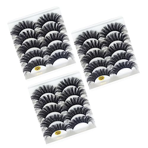 FRCOLOR 15paare Volumenwimpern Falsche Wimpern Mädchen Make-up Wimpernverlängerungen Frauen Kosmetik Natürliches Make-up Simulation von FRCOLOR