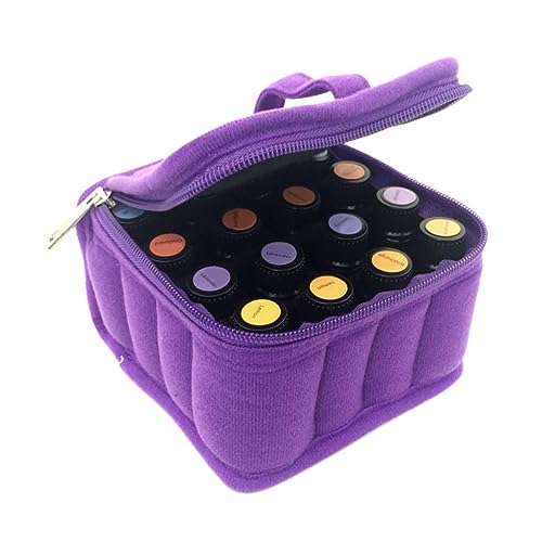 FRCOLOR 16 Schminktasche Make-up-Organizer-Tasche Packung Mit Ätherischen Ölen Bilden Reisen Violett von FRCOLOR