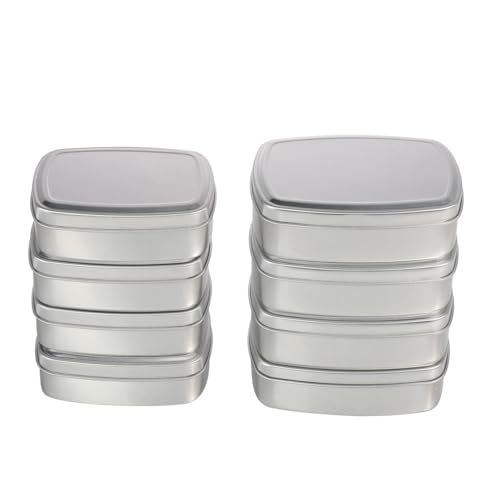 FRCOLOR Minibehälter Mini-Container 16 STK Handgefertigte Seifenbox Aus Aluminium Kerzenhalter Kerzenständer Reisen Metall Leere Dose Metallbehälter Handdekor von FRCOLOR