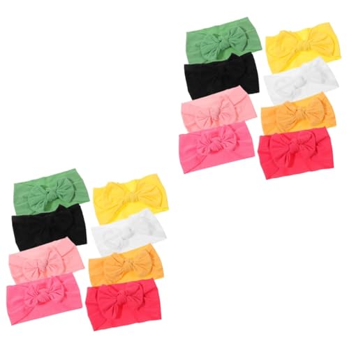 FRCOLOR 16 Stk Baby Mädchen Elastisches Stirnband Baby-foto-stirnband Nylon-stirnbänder Elastische Nylon-haarbänder Baby Turban Haare Nylon-stirnband Turbanknoten Armband Krawatte Kind von FRCOLOR