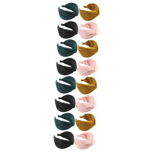 FRCOLOR 16 Stk Stirnband breites Haarband frauen stirnbänder Sport Haargummi Haarschmuck Stoffstirnbänder für Damen breite Stirnbänder Haare drücken Kopfbedeckung schmücken Schal Fräulein von FRCOLOR