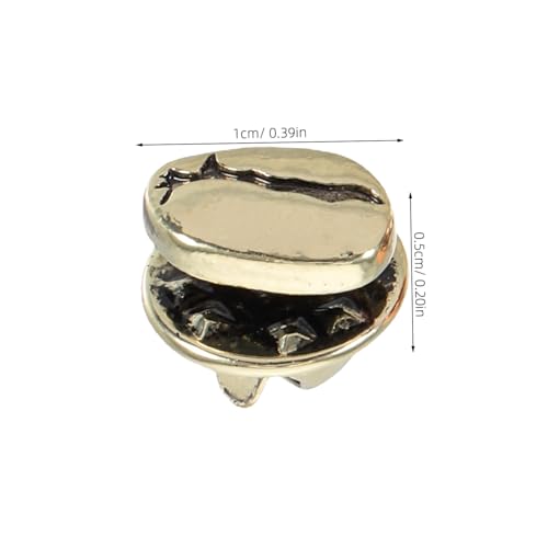 FRCOLOR 16 Stück Kaffeebohnen Broschen aus Hochwertiger Legierung Kreative Metall Pins für Jacken Taschen Kleidung Anstecknadeln als für Damen und Mädchen von FRCOLOR