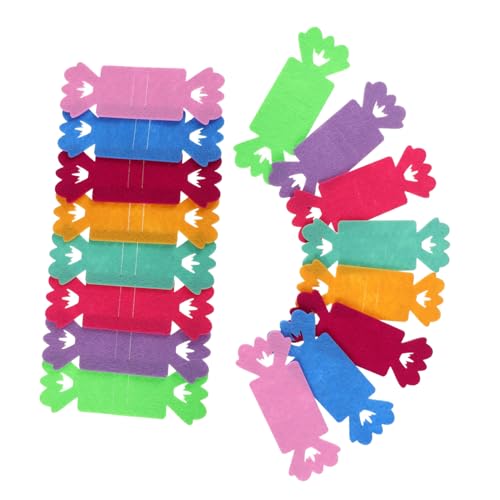 FRCOLOR 16 Stück Teiliges Filz Geldhalter in Bonbonform Vielseitiger Geld und Münzorganizer Kreative Geschenkverpackung für Bargeld Praktische Aufbewahrung für Schlüssel und Kleinigkeiten von FRCOLOR