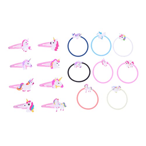 FRCOLOR 16St Haarspangen für Kinder Pferdeschwanzhalter Einhorn-Partygeschenke haarschmuck Haarnadel Einhorn-Armband Haarring Europäisch und amerikanisch schmücken Stirnband Mädchen von FRCOLOR