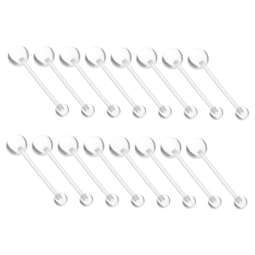 FRCOLOR 16stücke Transparente Bauchnabelringe -bauchnabelknopf-piercing-halterungen Für Täglichen Gebrauch Schwangerschaft Frauen Arbeit Chirurgie von FRCOLOR
