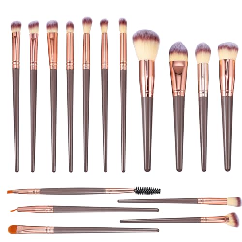 FRCOLOR 16stücke Schminken Pinsel Set Mit Make-up Pinseln Für Augen Und Gesicht Professionelle Kosmetikpinsel Aus Weichen Fasern Für Puder Und Lidschatten Make-up-tools Für Mädchen von FRCOLOR