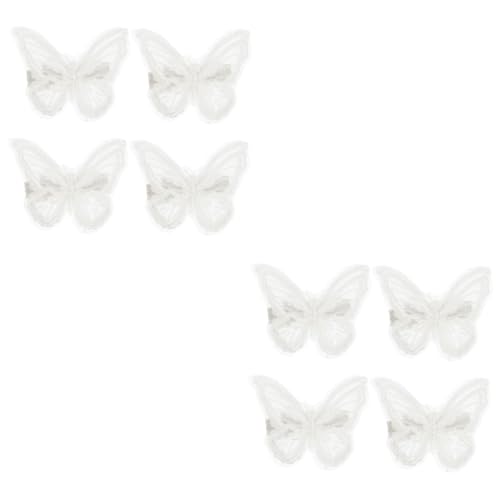 FRCOLOR 18 Paare Haarnadel seidenband Haarspangen Braut Haarspange Schmetterlinge Haarklammer Tiara Spitzenhaarschleifen Mädchen Haarschleifen Doppelschicht Haarschmuck Zubehör Krawatte von FRCOLOR