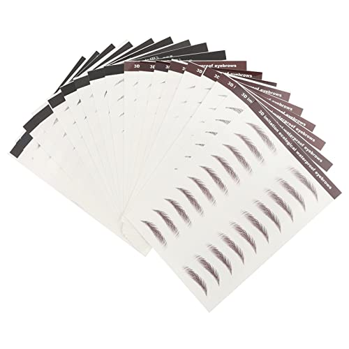 FRCOLOR 18stücke Teiliges Wasserfester Augenbrauen-tattoos Natürliche Augenbrauen-sticker Und Einfach Anzuwenden Für Sofortige Brauenformen Wiederverwendbar Mit Wasser von FRCOLOR
