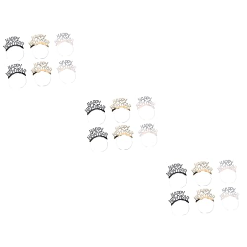 FRCOLOR 18stücke Teiliges Year Haarreifen Buchstaben-design Kopfbedeckungen Für Mädels Party-accessoires Für Geburtstagsfeiern Feiertage Und Cosplay von FRCOLOR