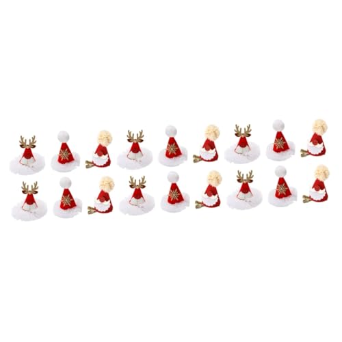 FRCOLOR 18stücke Weihnachts Haarschmuck Mit Kleinen Niedliche Haarspangen Für Mädchen Für Partys Und Festlichkeiten Langlebige Clips Für Unvergessliche Weihnachtsfeiern von FRCOLOR