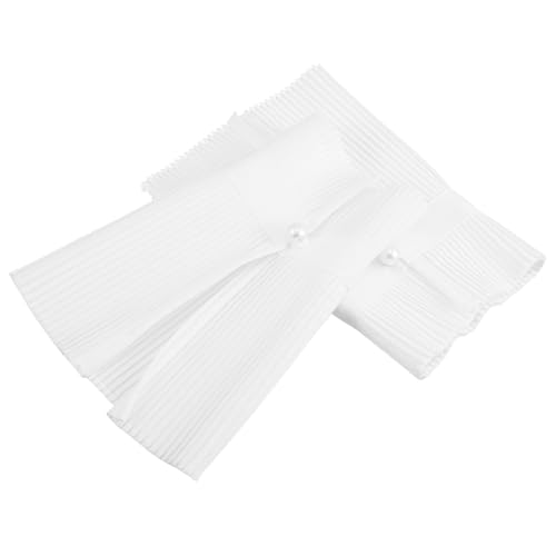 FRCOLOR Mehrlagige Falsche Manschetten Für Damenbekleidung Abnehmbare Ärmelaccessoires Mit Blumenmuster Und Rüschen Für Pullover Und Mäntel von FRCOLOR