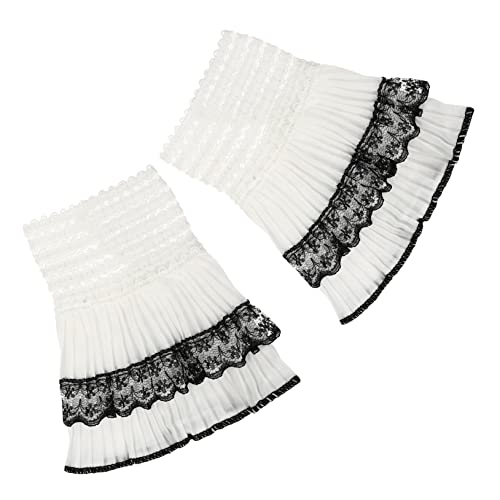 FRCOLOR Spitzen-handgelenksmanschetten Für Damen Chiffon-material Mode-accessoire Für Pullover Mantel Anzug Bluse Und Kleid Für Partys Kostüme Oder Alltag von FRCOLOR