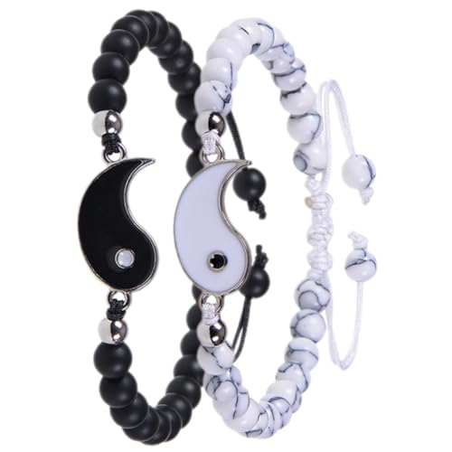 FRCOLOR Armbänder Passende Armbänder Für Yin Und Yang Freundschaftsarmbänder Für Paare Und Männer von FRCOLOR