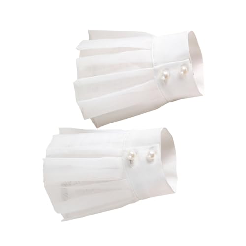 FRCOLOR 1paar Abnehmbare Spitzenärmel Für Damen Blusenverlängerung Mit Floralen Manschetten Für Partys Hochzeiten Und Besondere Anlässe Kleidung Accessoires Für Outfits von FRCOLOR