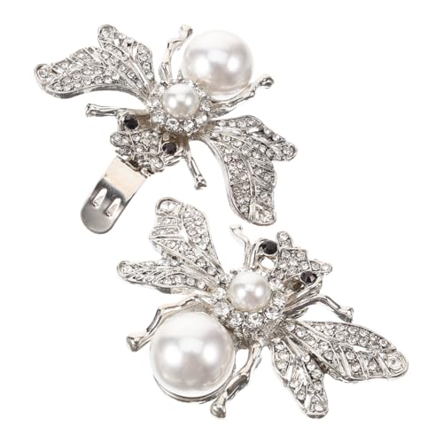 FRCOLOR 1Paar Dekorative Schuhclips mit Strasssteinen Bienenform Abnehmbar für Hochzeiten Eleganter Schuhschmuck für Frauen Hochwertiges Zinklegierungsmaterial von FRCOLOR