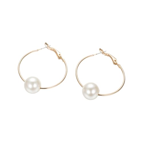 FRCOLOR Ohrringe Mit Großen Perlen Für Frauen Starkes Temperament Und Persönlichkeit Modernes Design Aus Muschelkernperlen Und Sterling Silber Mit Goldbeschichtung Nickelfrei Als FRCOLOR Ohrringe Mit Großen Perlen Für Frauen Starkes Temperament Und Persönlichkeit Modernes Design Aus Muschelkernperlen Und Sterling Silber Mit Goldbeschichtung Nickelfrei Als von FRCOLOR