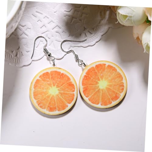 FRCOLOR 1Paar Fruchtige Ohrstecker Orange Kreative Dangler für Frauen für Partys Besondere Anlässe Langlebiger Ohrschmuck Perfektes für Freunde Auffälliger von FRCOLOR