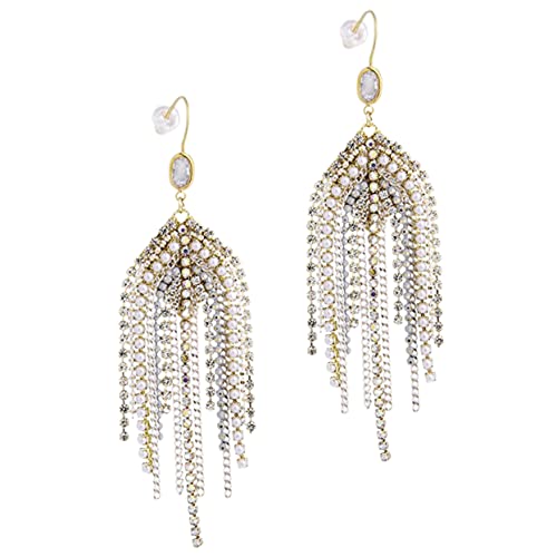 FRCOLOR 1Paar Kronleuchter Ohrringe Mit Perlenquasten Baumelnde Statement Ohrringe Für Damen Eleganter Schmuck Für Besondere Anlässe Perfektes Zu Muttertag Valentinstag FRCOLOR 1Paar Kronleuchter Ohrringe Mit Perlenquasten Baumelnde Statement Ohrringe Für Damen Eleganter Schmuck Für Besondere Anlässe Perfektes Zu Muttertag Valentinstag von FRCOLOR